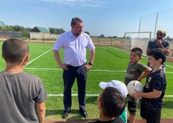 В наримановском селе открыли новую спортивную площадку 