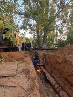 Аварийная ситуация в Нариманове устраняется общими усилиями