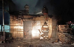 В наримановском селе люди пострадали при пожаре