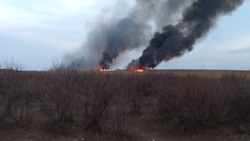 В Наримановском районе каждый день горят сухая трава и мусор