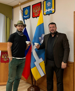  Путешественник из Северной столицы побывал в Нариманове 