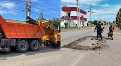 Работы по ремонту дорог в Наримановском районе продолжаются