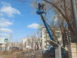В Нариманове ведут работы по благоустройству 