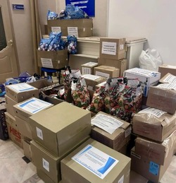 Наримановцы приняли активное участие в новогоднем сборе гуманитарной помощи