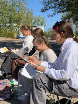 В Нариманове прошел областной конкурс юных художников