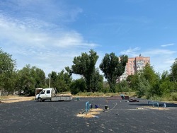 В Нариманове идет масштабная работа по созданию современной парковой зоны