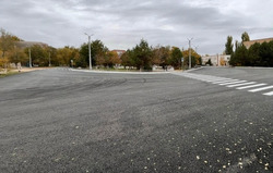 В Нариманове досрочно отремонтировали дорогу с круговым движением