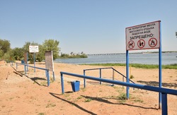 В Нариманове организовали место для купания