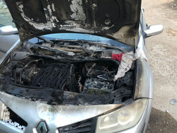 В Наримановском районе загорелся автомобиль